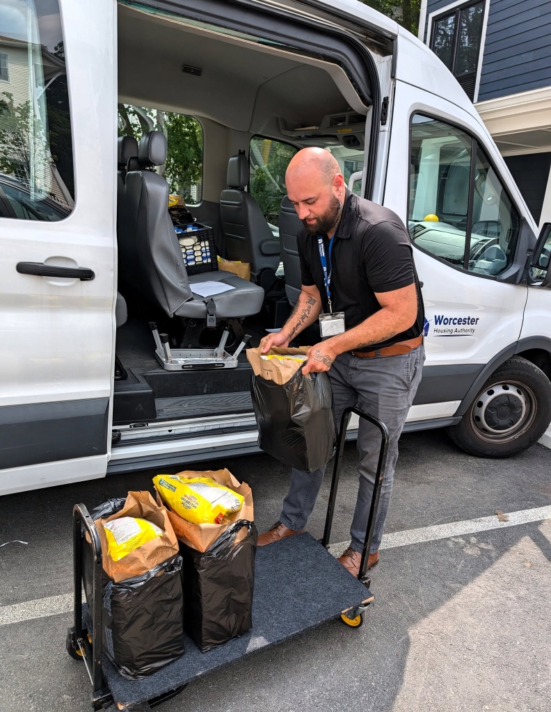 Worcester Housing Authority Mobile Pantry Delivery Van